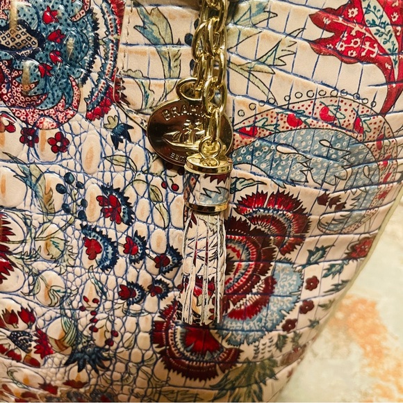 🐦‍🔥SALE! Brahmin Genuine Croc Embossed Leather in Brocade - Picture 6 of 16